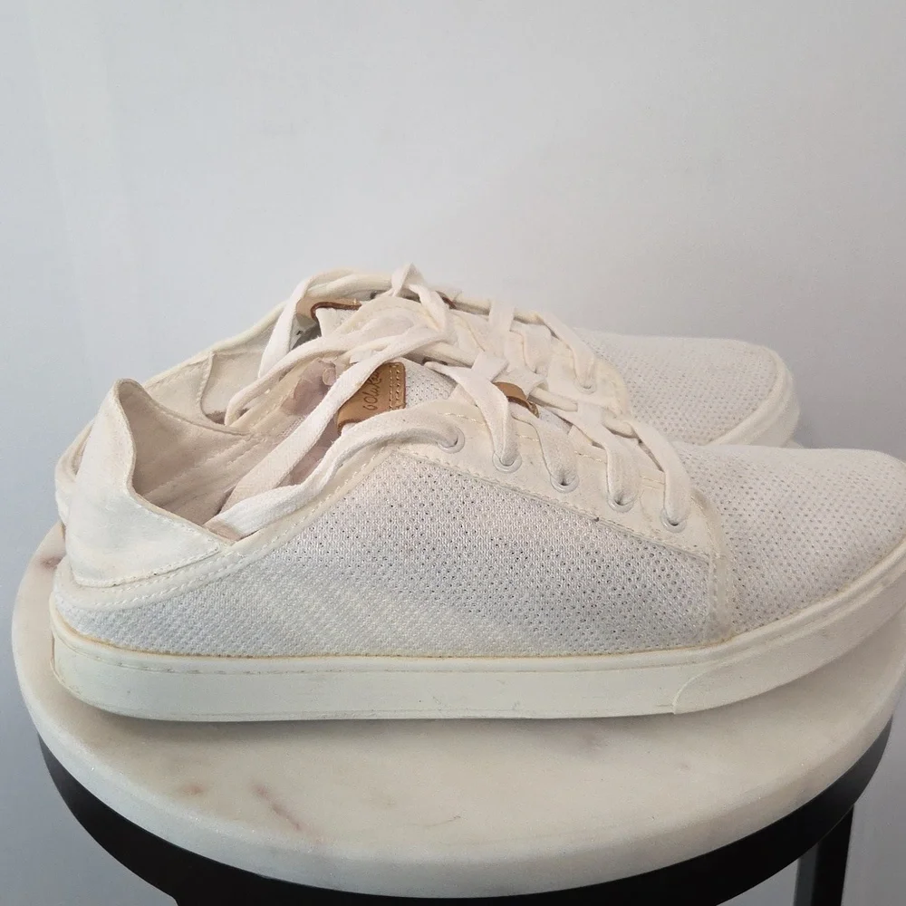OluKai White Mesh Shoes Size 9.5 - Picture 3 of 7